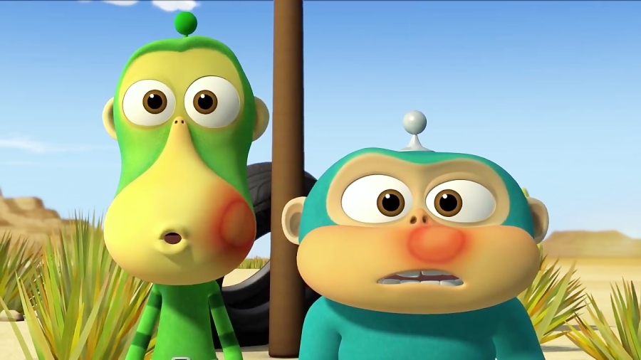 انیمیشن میمون های بیگانه Alien Monkes - قسمت 14